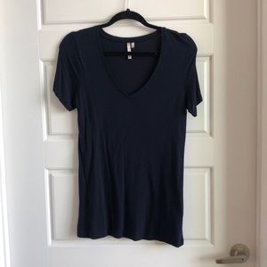 Dark Blue V-Nexk Tee
